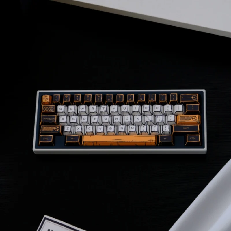 

150-клавишная колпачок для комиксов Virtual War Cherry Profile PBT, сублимированная, персонализированная для игровой механической клавиатуры Cherry MX Switch