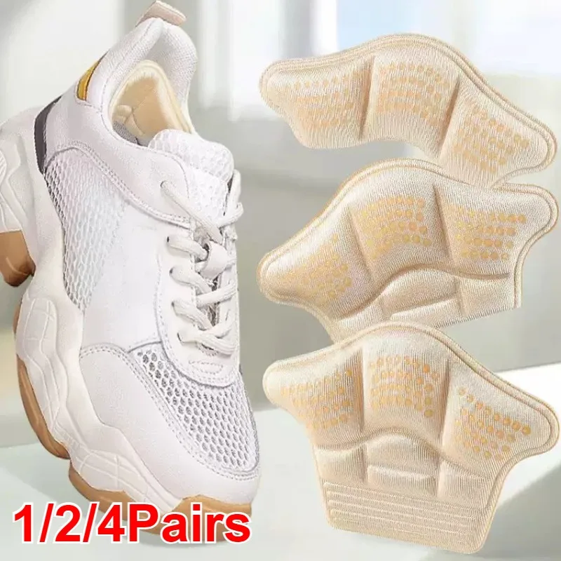 5D Anti-Slip Heel Cushion Pad for Sneakers and High Heels, Self-Adhesive Slip-Resistant Gel Cushioning Inserts
