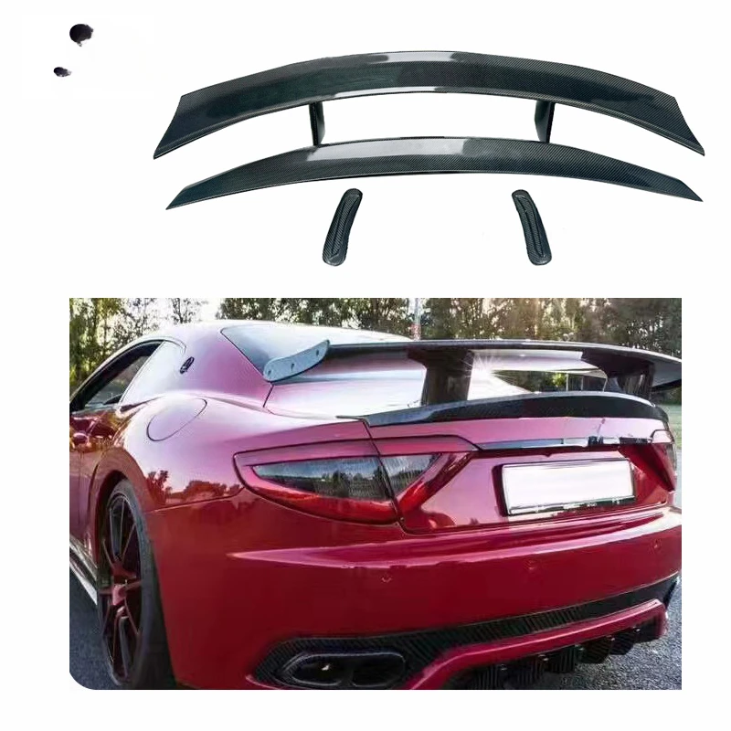 

Идеальный спойлер из углеродного волокна для Maserat granтуризма спойлер для багажника Wing Gran Cabrio GT автомобильные аксессуары 4,2 л 4,7 л