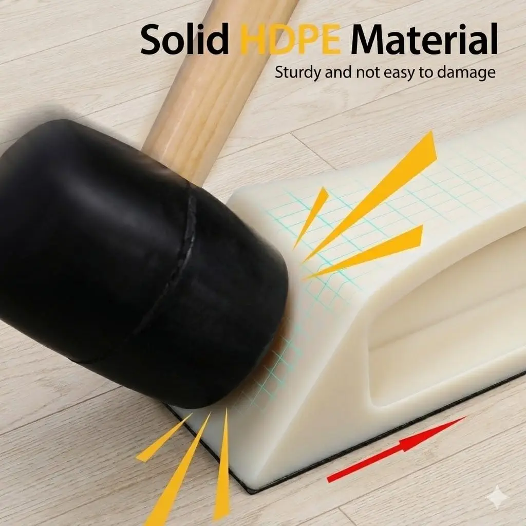 Flooring Gap Repair Kit For Hardwood And Laminate Floors Seamless Alignment Reusable Pads Rubber Hammer DIY Home Improvement