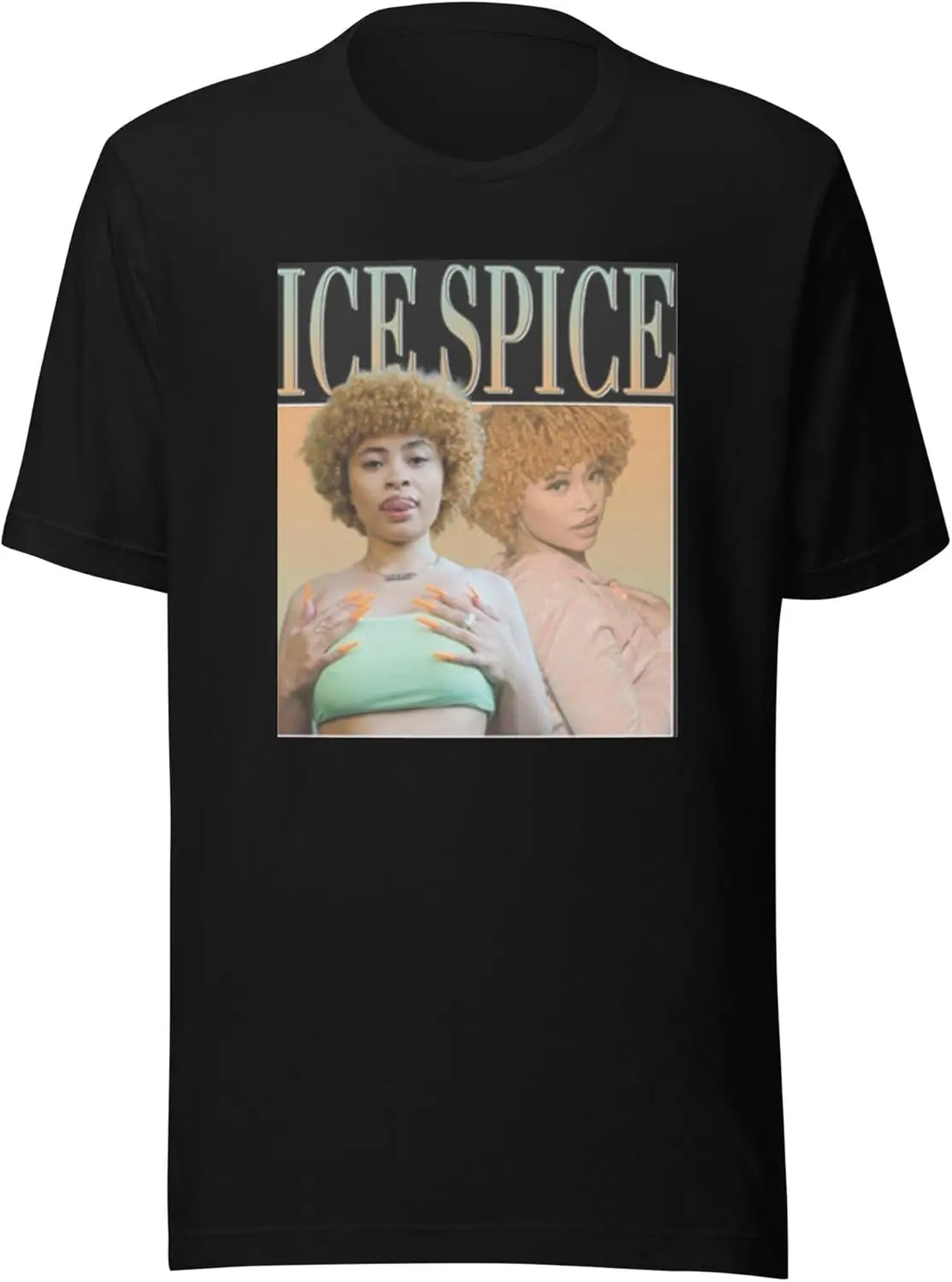 Top Koala Ice Spice T-shirt Showing Her Spice - 100% Cotton Mens T-Shirts, Womens T Shirts, Graphic Tees, Mens Black Tshirt