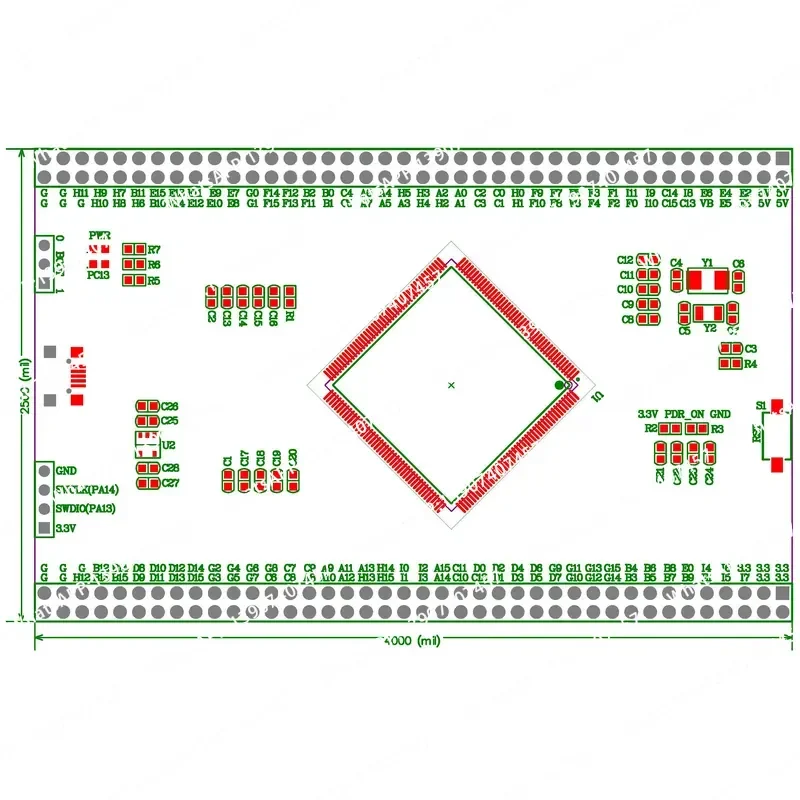 APM32F407IGT6 Core Board Large Capacity New F407 Minimum System IIT6 Development Learning Board STM32