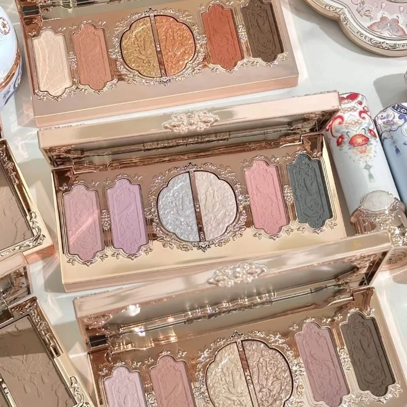 フラワーノウズリトルエンジェル 6 色アイシャドウマットシマーパールグリッター防水高着色ロングラスティングメイクアップ