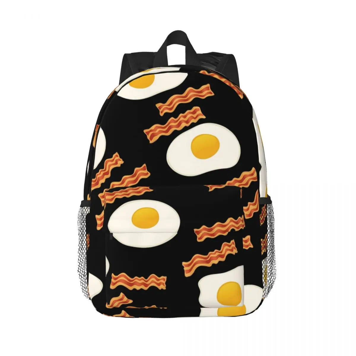 

Bacon And Eggs For Breakfast Backpacks Boys Girls Bookbag Children School Bags Travel Rucksack Shoulder Bag Large Capacity