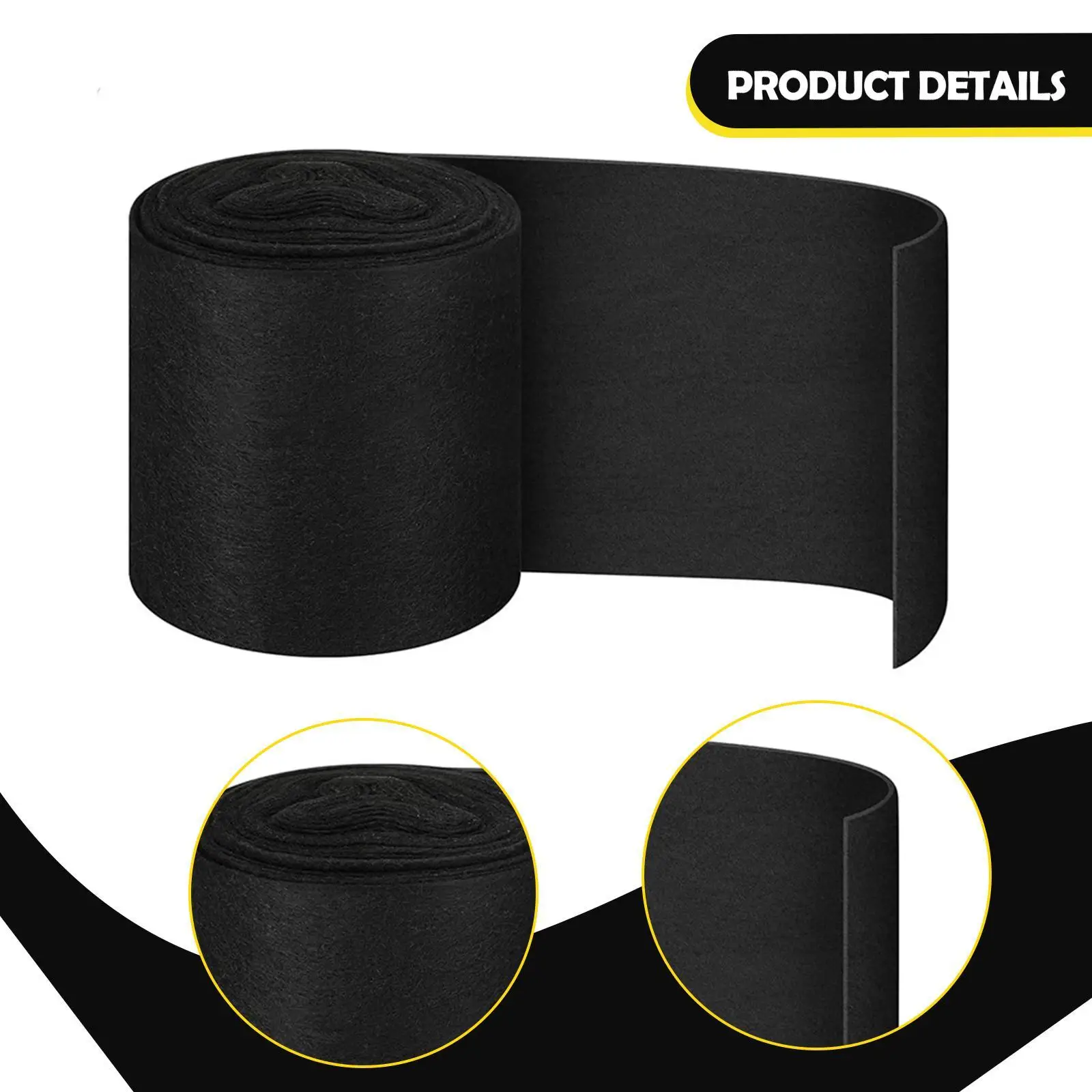 Breathable Ridge Exhaust Vent Mesh 32.8ft Black Activated Carbon Roof Ridge Guard for Small Buildings