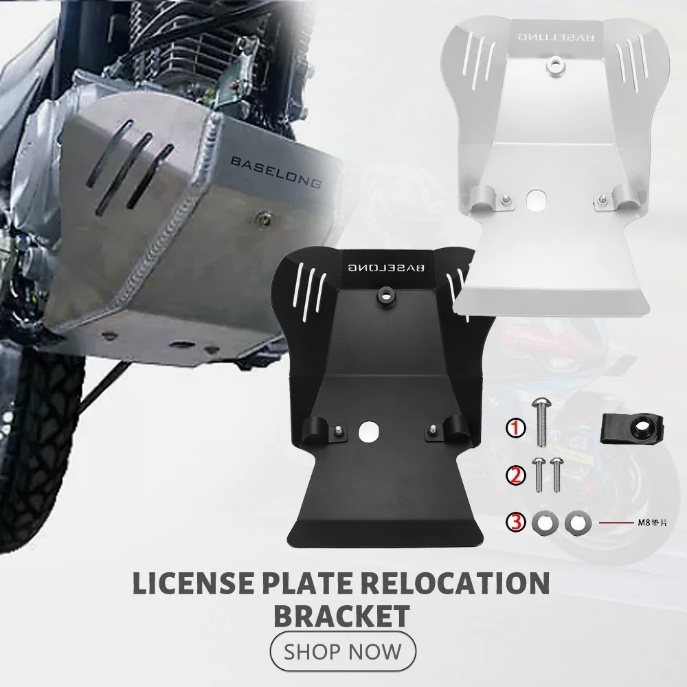 

2024 2025 New Motorcycle Accessories Skid Plate Bash Frame Guard Under Engine Cover Protection For Honda XR150L Dual Sport 2023