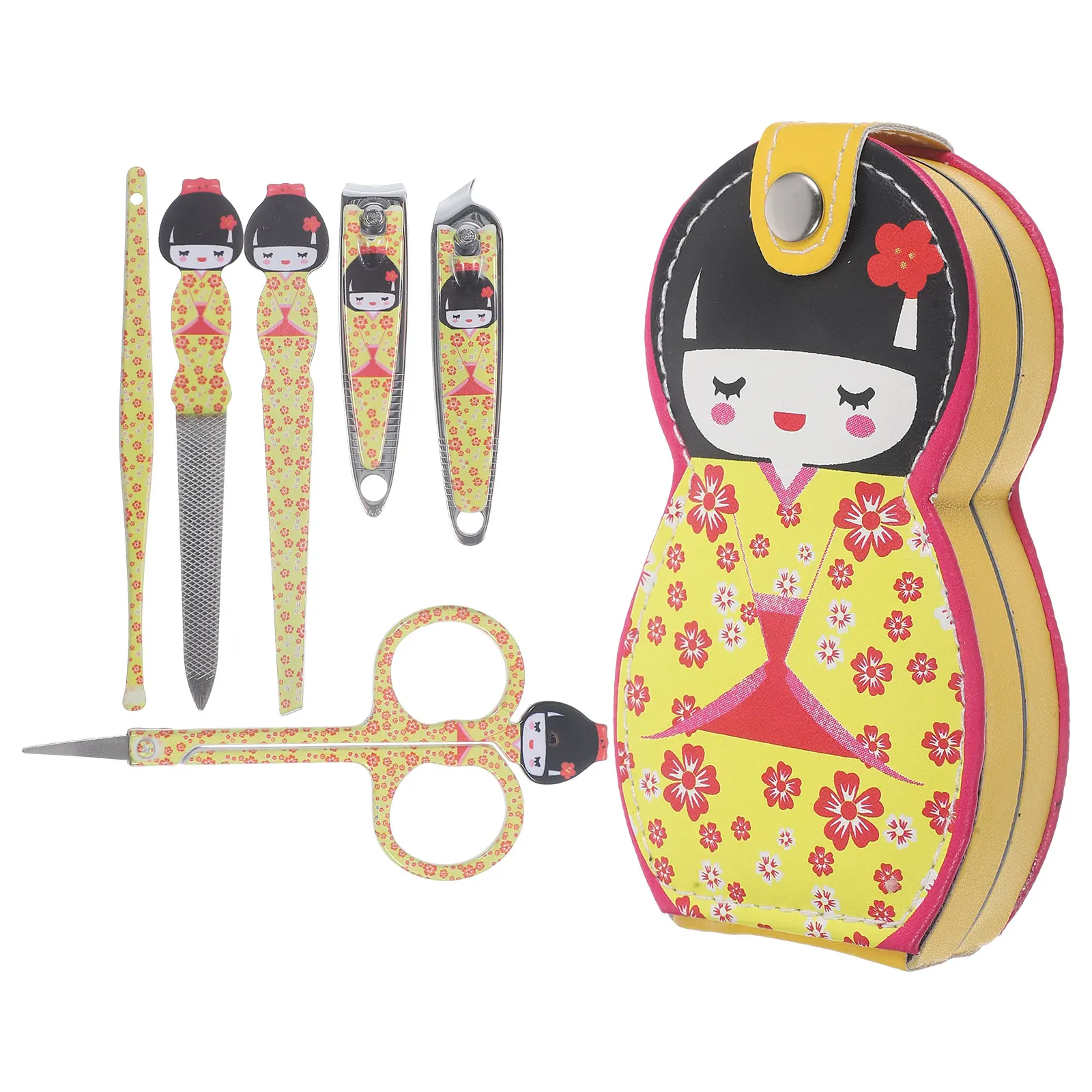 

1 set Professional Manicure Tool Set Nail Clippers Storage Bag Materials Suitable for Personal and Salon