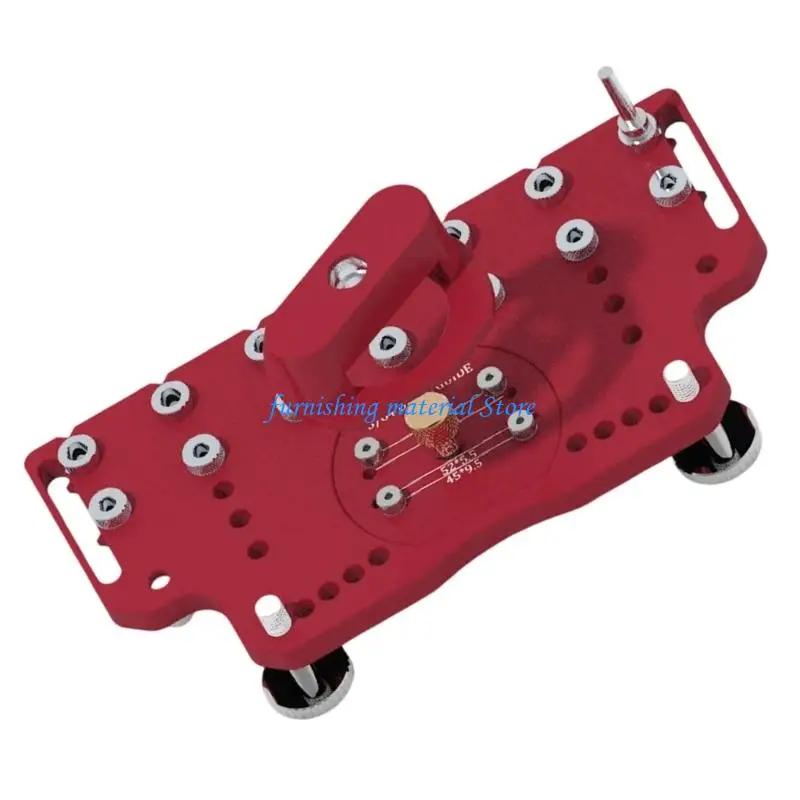 Y5GD Aluminum Metal Cabinet Hardware Jig Shelf Pin Guide for 35mm Concealed Hinge For Cabinet Construction Making Tool