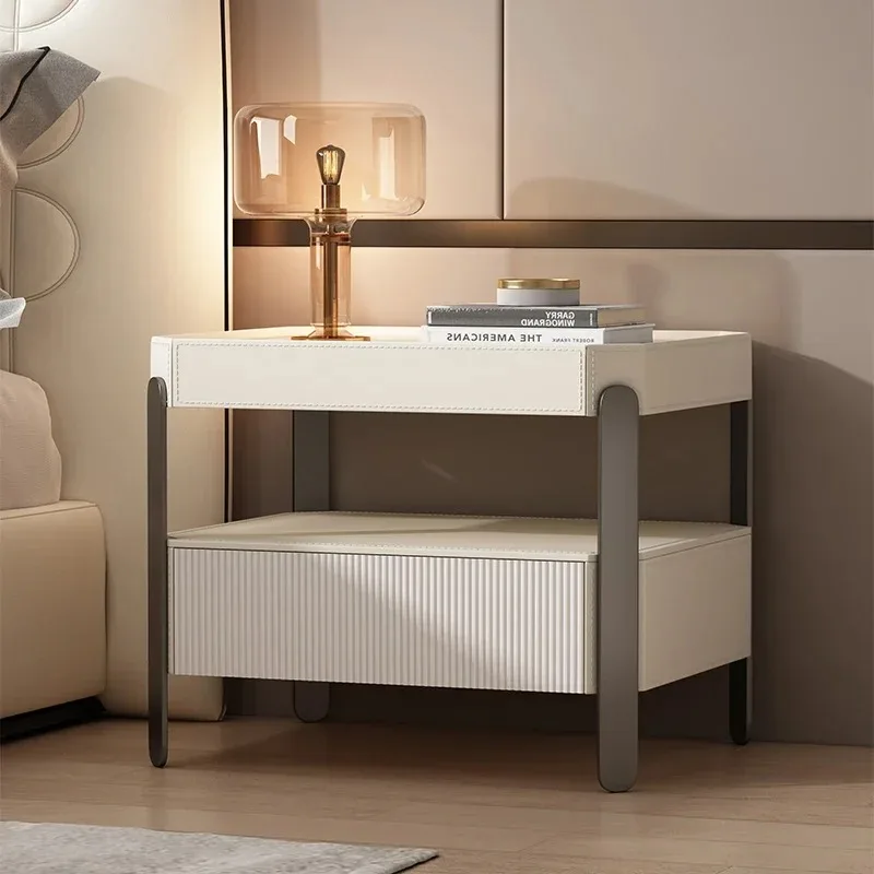 Organizer Trendy Bedside Table Unique Nordic Storage With Drawers Accent Cheap Nightstand Simple Modern Muebles Home Furniture