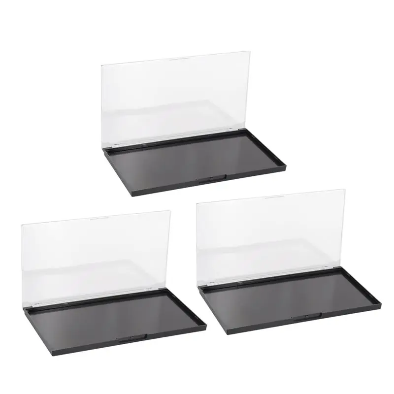 

【ФАТОРИТ!】Порожные палитры теней для век, магнитная палитра для макияжа с матовым прозрачным верхом, 3 упаковки, коробка для хранения Depot Travel