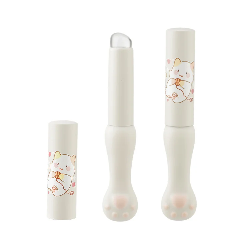 

Convenient Paw Silicone Lip Brush with Cap Applying Lip Gloss, Lip Blending Lipstick, Concealer, Round Lip Brush In Stock