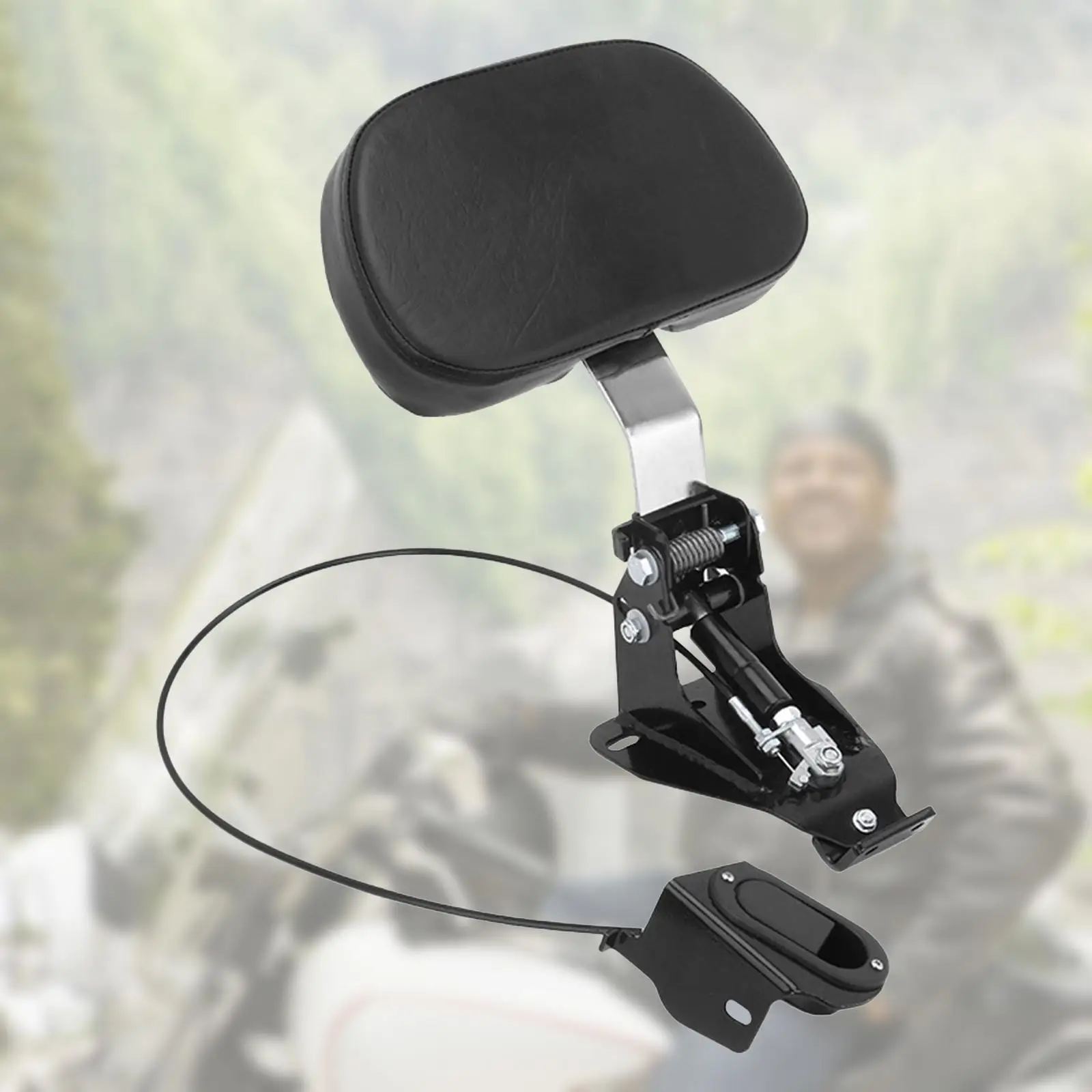 

Rider Backrest Motorbike Accessories Upgrade Driver Riders Backrest Pad Motorcycle Driver Mounting Replaces Motorcycle Backrest