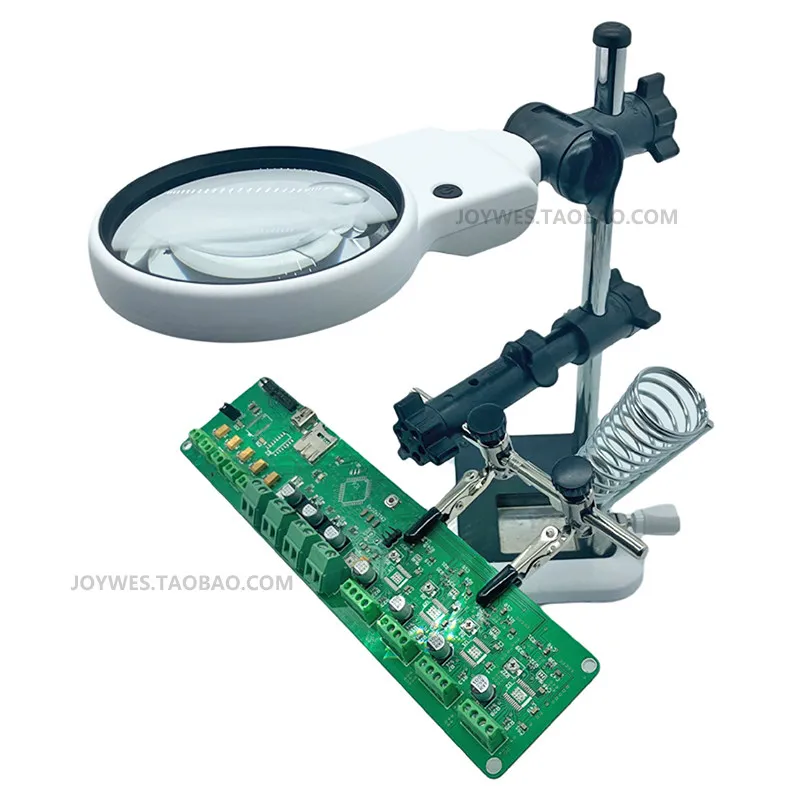 PCB clamp components mother-in-law magnifying glass soldering station DIY soldering air gun electronic repair