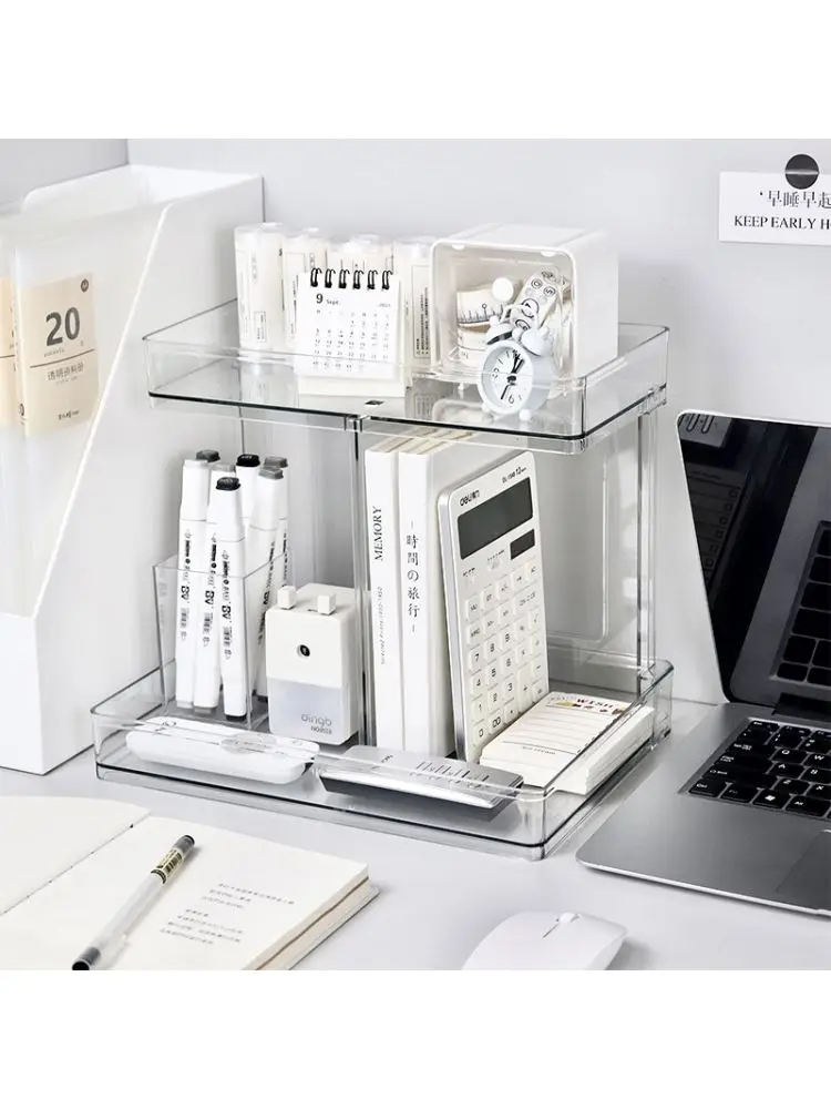 

Акриловый ящик для хранения косметики, большой Capaci Vani, настольный органайзер для средств по уходу за кожей, корзина для входа