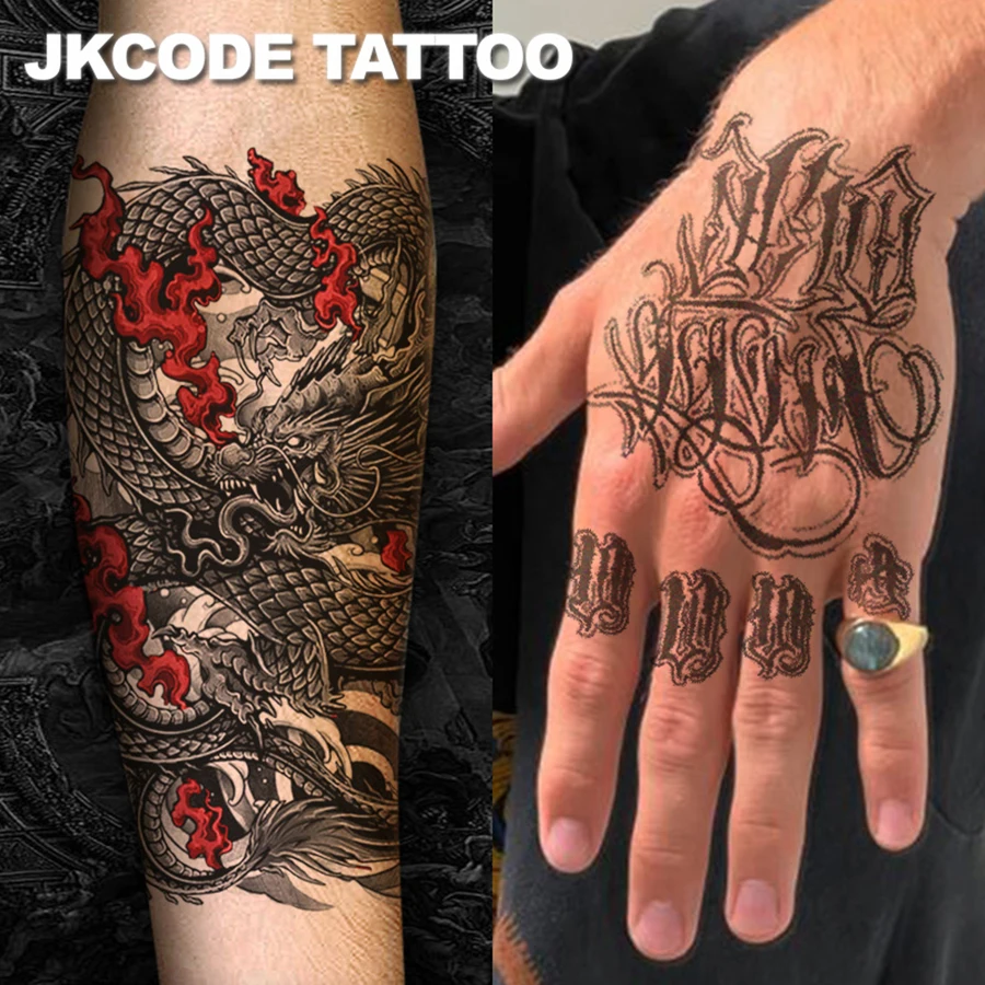 2 Pieces of Fashionable Men's Arm Tattoos 