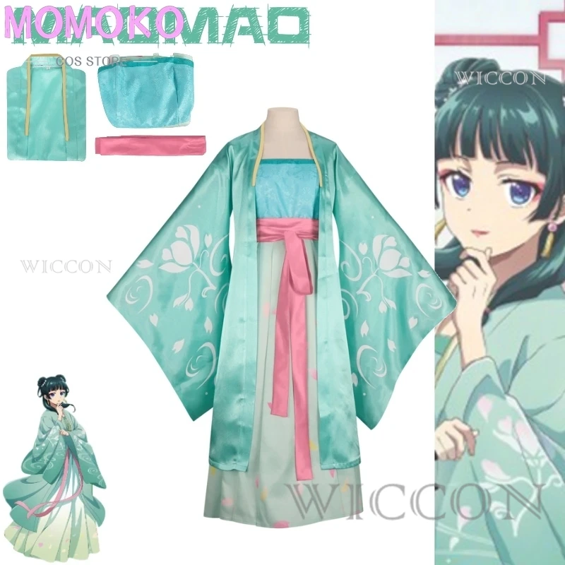 

The Apothecary Diaries Maomao One Character With Season 2 Crossover Green Pink And Blue Hanfu Cosplay Costume Anime Full Of Suit