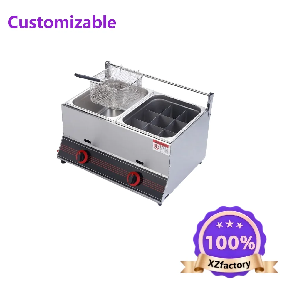 Factory Direct 2026 Top Rated Commercial Counter Restaurant Gas Fryer Industrial Gas