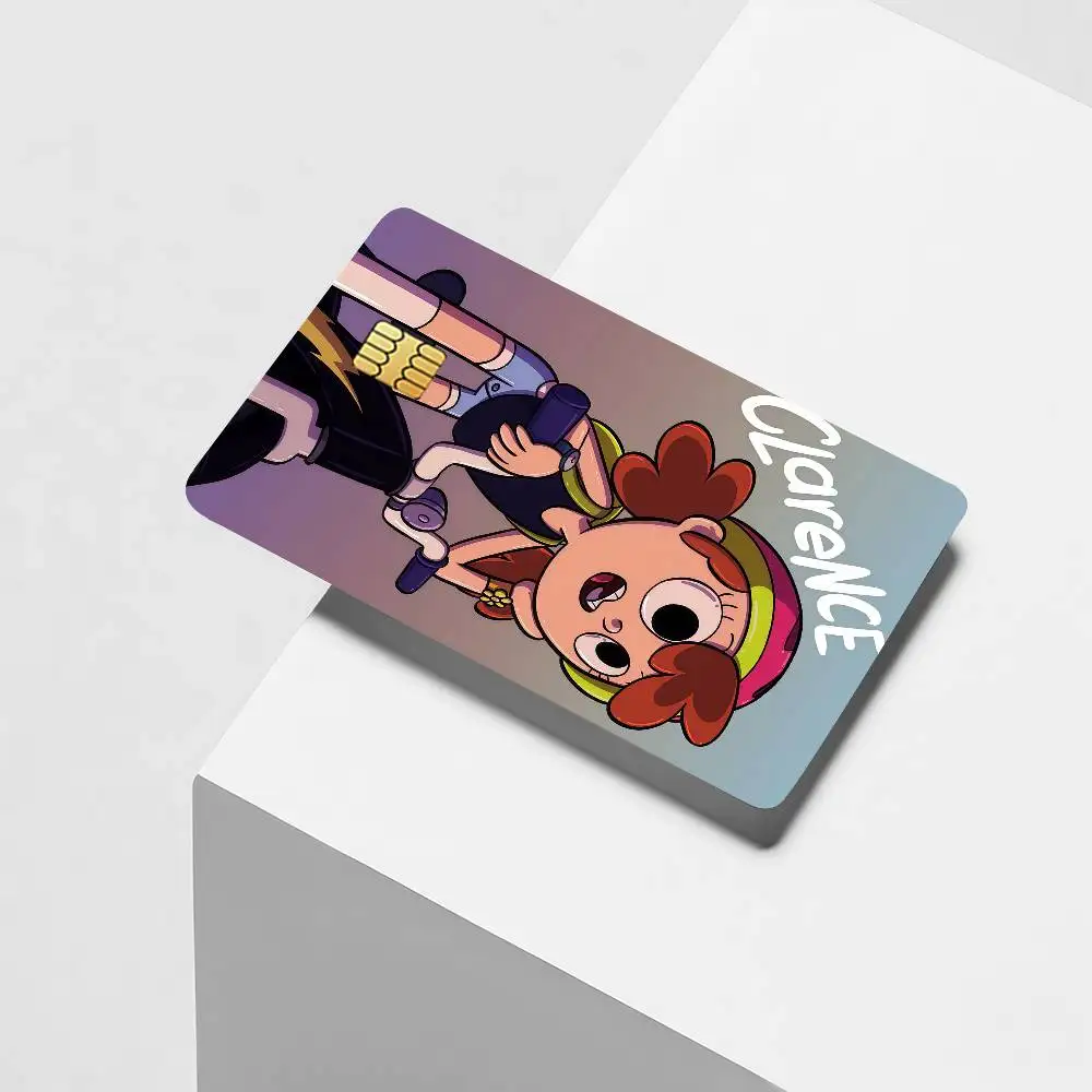 Cartoon cute C-clarence Credit Card Decorative Card Stickers Suitable For Bank Cards Metro Transit Anti-scratch Gift 4PCS