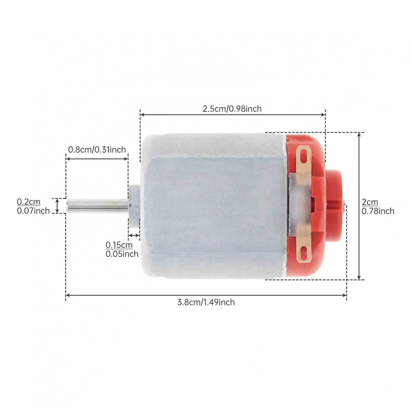 F130 DC Motor 3V 16500RPM High Speed Micro Motors for DIY Model Car / Model Ship / Mini fans/ Household Appliances