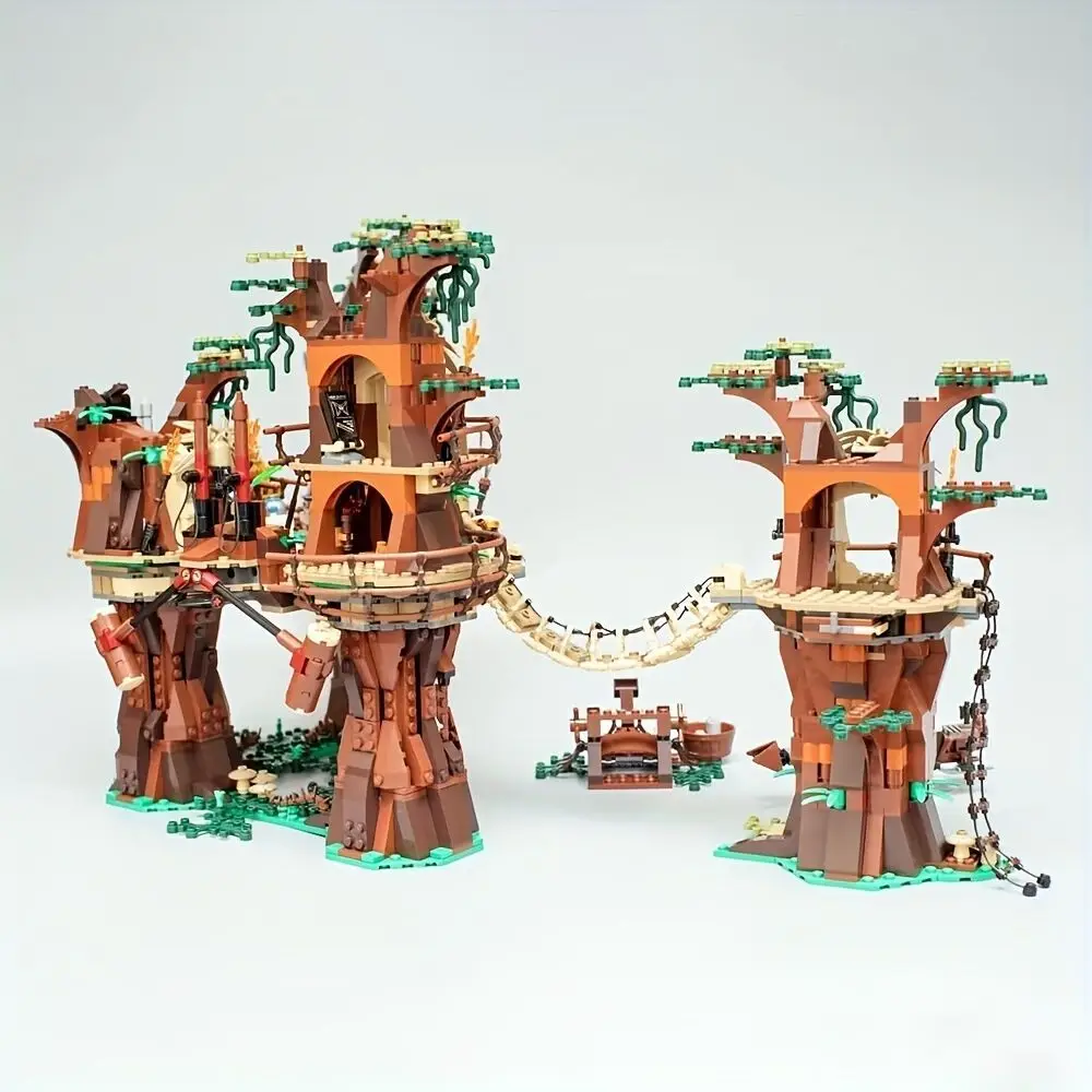 1990PCS Forest Tribe Village Adventure Building Blocks 10236 Set Bricks Toys Birthday Christmas Gifts for Adults view 5