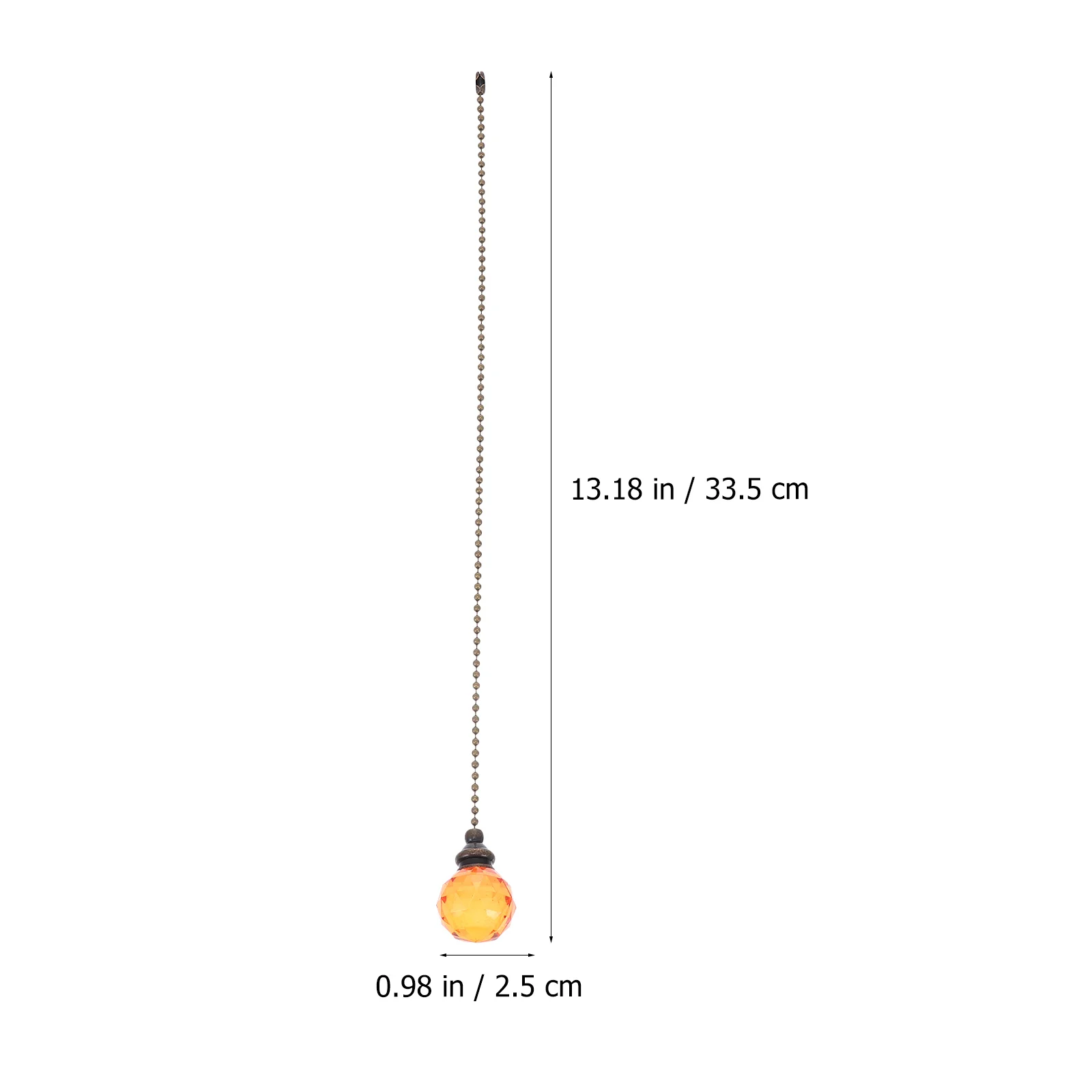 2pcs Crystal Pull Hanging Lamp Decoration Ceiling Light Chain Home Decor Pendant Ceiling Fan Chain Ball Design