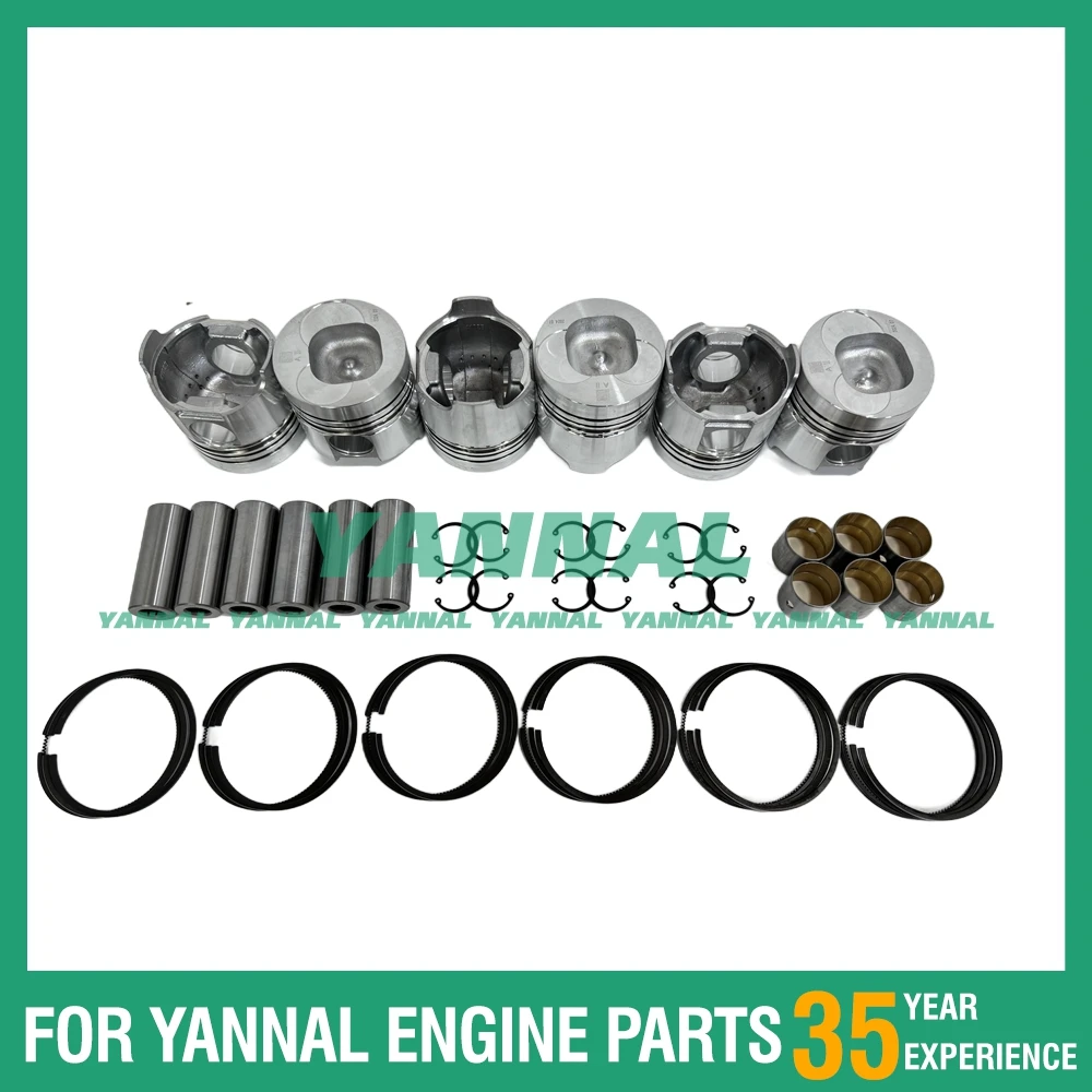 

High Quality CY6102BG-E2 Piston With Rings For ChaoChai Engine Parts