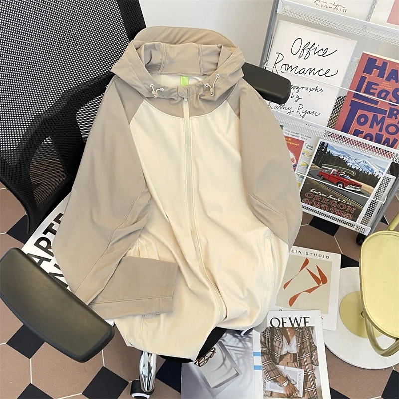 

Американская модная летняя тонкая повседневная верхняя одежда из ледяного шелка с защитой от солнца для мужчин и пар