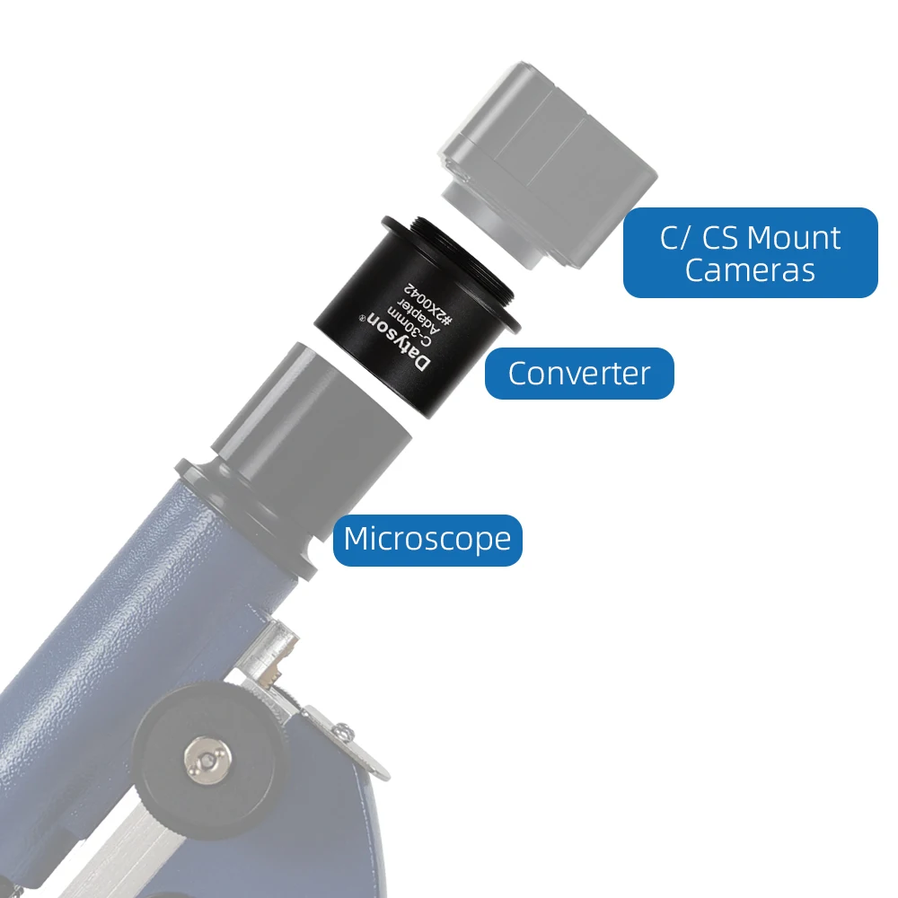 Datyson-c/cs ccdカメラアダプター,コンバーター30mm,カムコーダー,CCTVカメラ,顕微鏡用