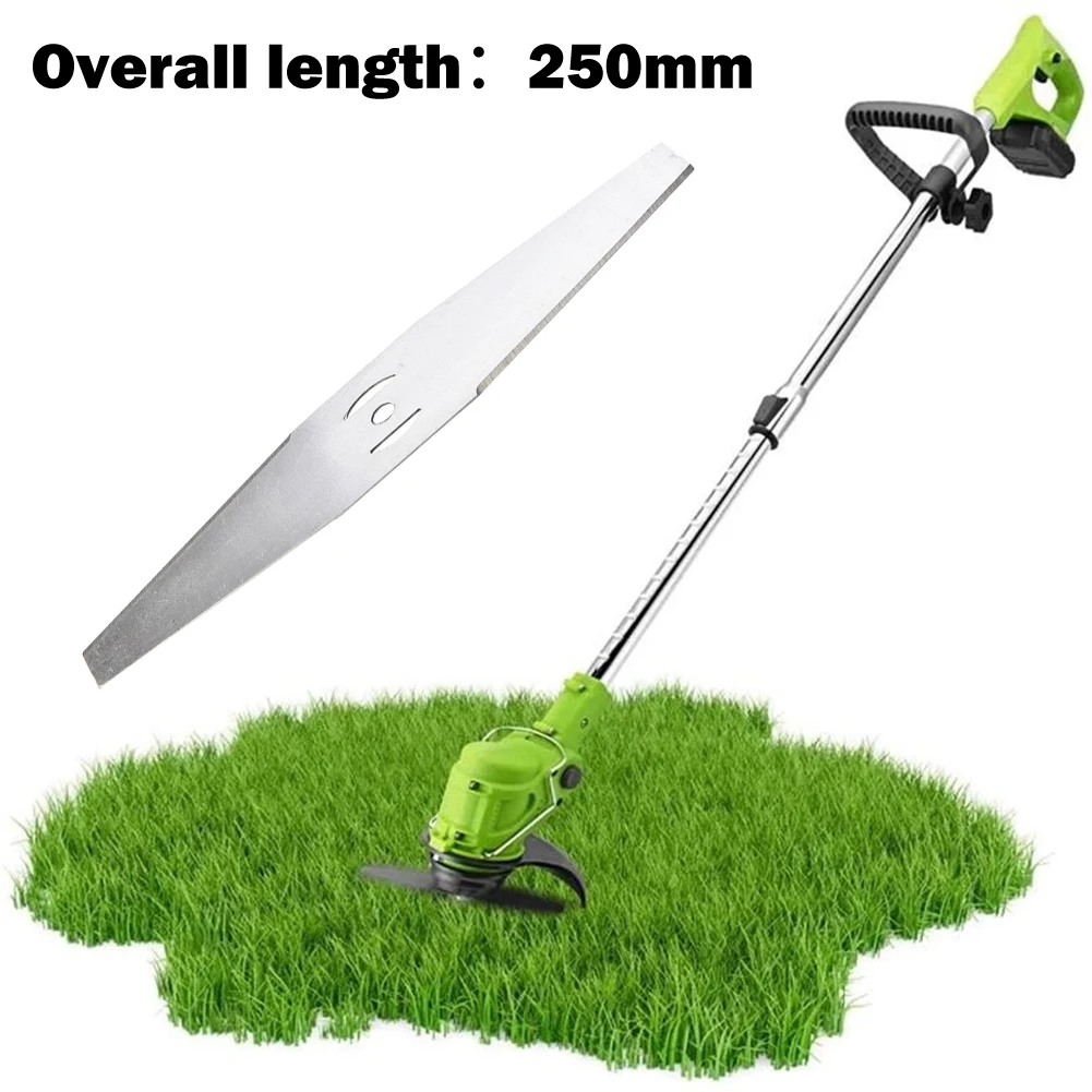 1 stücke Rasenmäher Sägeblatt Grass chnur Trimmer Kopf Stahl blatt 200mm Ersatz für Garten Grass ch neider Halbmond loch klingen