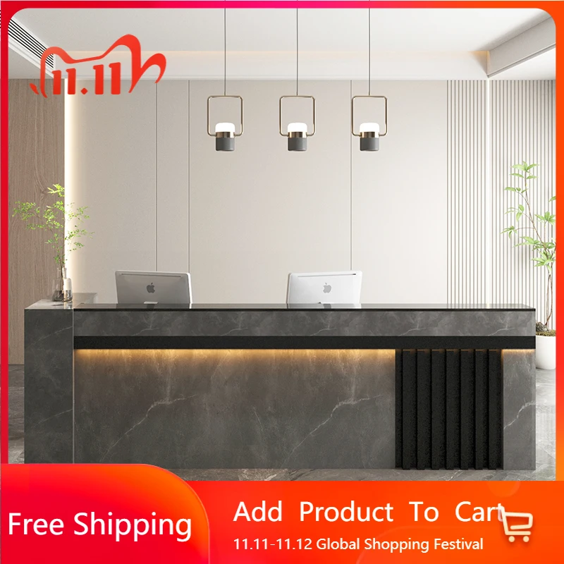 

Обеденные роскошные стойки регистрации, украшения, касса, стойка регистрации, подставка для подиума, Mostrador Improvement, мебель для отелей