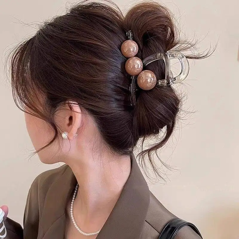 Koreanische Perle Kreuz Haar Krallen Krabben Für Frauen Mädchen Elegante Haar Ornament Barrettes Haar Clips Haarnadeln Mode Haar Zubehör