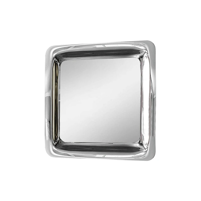 Modern Simple Design Creative Stainless Steel Cube Sugar Mirror Wall-Hanging Mirror Dressing Mirror Fall Full-Length Mirror