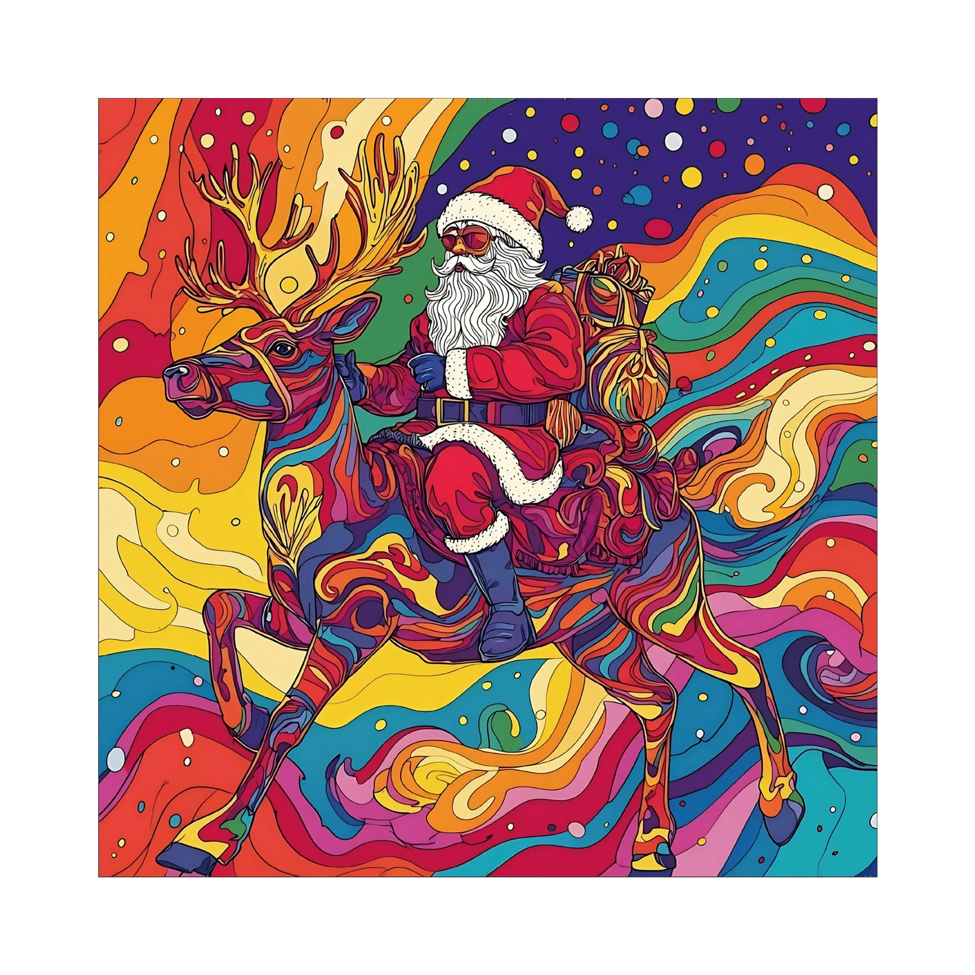 Wooden Santa Puzzle Irregular Alien Puzzle Game Piggy Bank Gift Unzip Game