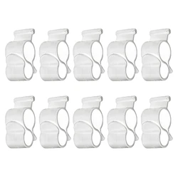 U90C Rope Clamp 10 Pieces Awning Clips for Caravan String Light Tent Hooks Camping Traveling Tent Clip Light Hanger