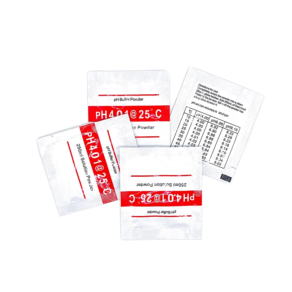 10pcs/Pack PH 4.01 6.86 9.18 Solution Calibration Buffer Powder Accuracy 0.01PH For PH Tester Meter Digital Measurement Water
