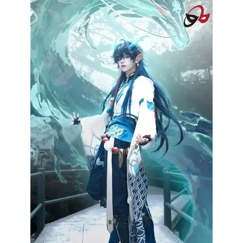 أزياء دان هنغ إمبيتور لونا التأثيرية هونكاي ستار رايل كرنفال زي موحد شعر مستعار أنيمي أزياء الهالوين لعبة النساء