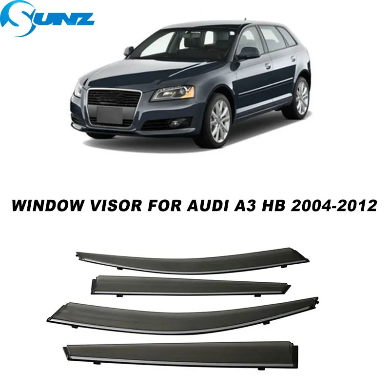 Window Visor For Audi A3 Hatchback 2004 2005 2006 2007 2008 2009 2010 2011 2012 Side Window Wind Deflector Sun Wind Rain Shield