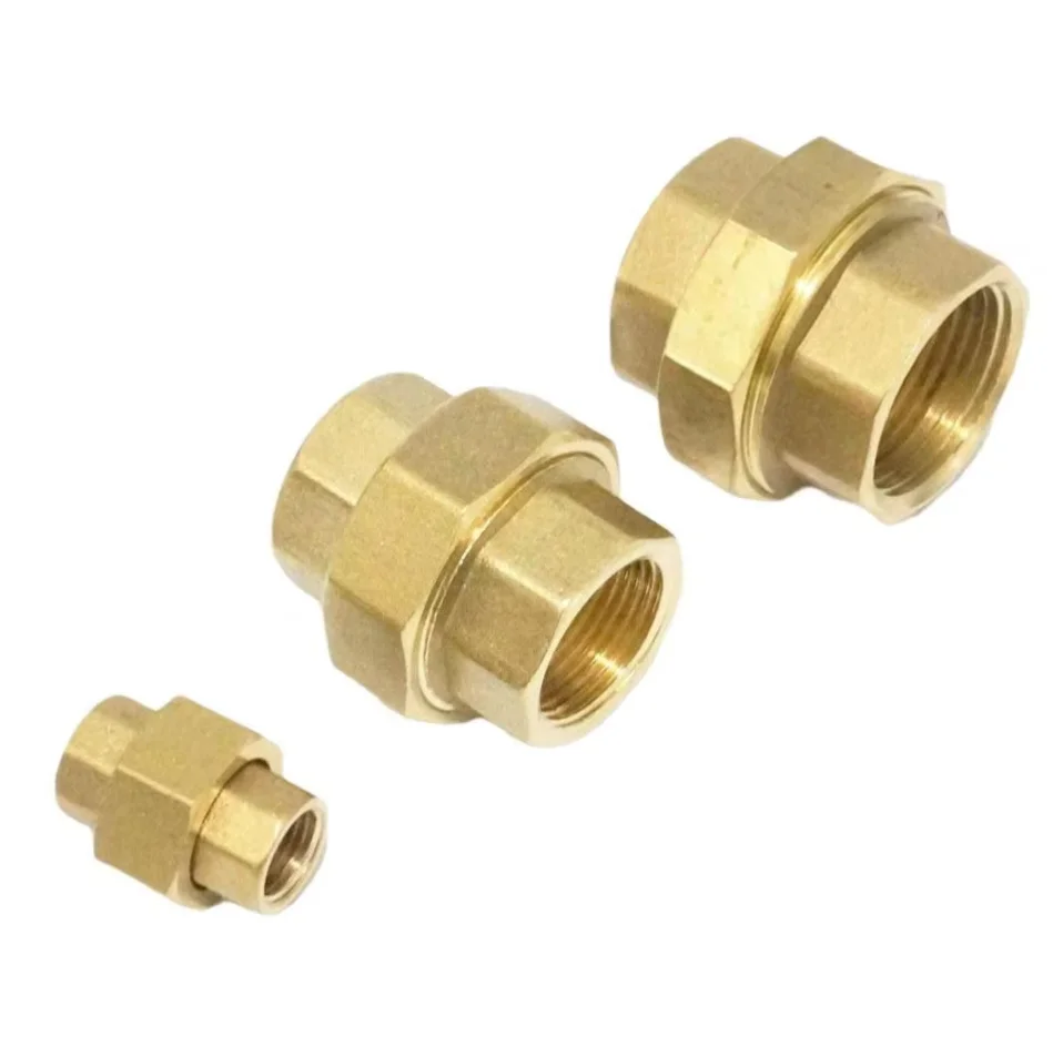 Adaptador de conector de unión de tubo de latón hembra BSP, 1/8 \