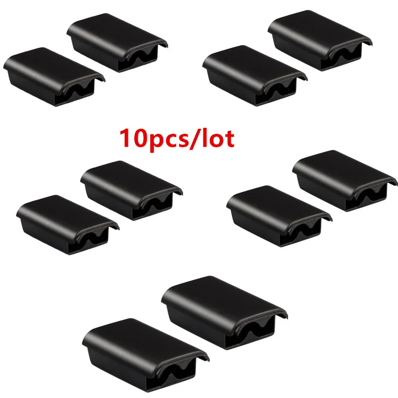 10 pçs bateria capa traseira porta para xbox 360, xbox 360 controlador sem fio substituição bateria capa escudo peça de reparo
