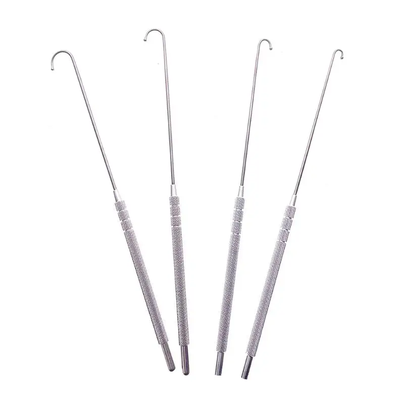 1PC Pet Spay Snook Hook Animal Ovaries Removal Hook Vet Ovariectomy Dogs Cats Surgical Instruments Ball Type 6mm 8mm 10mm 12mm