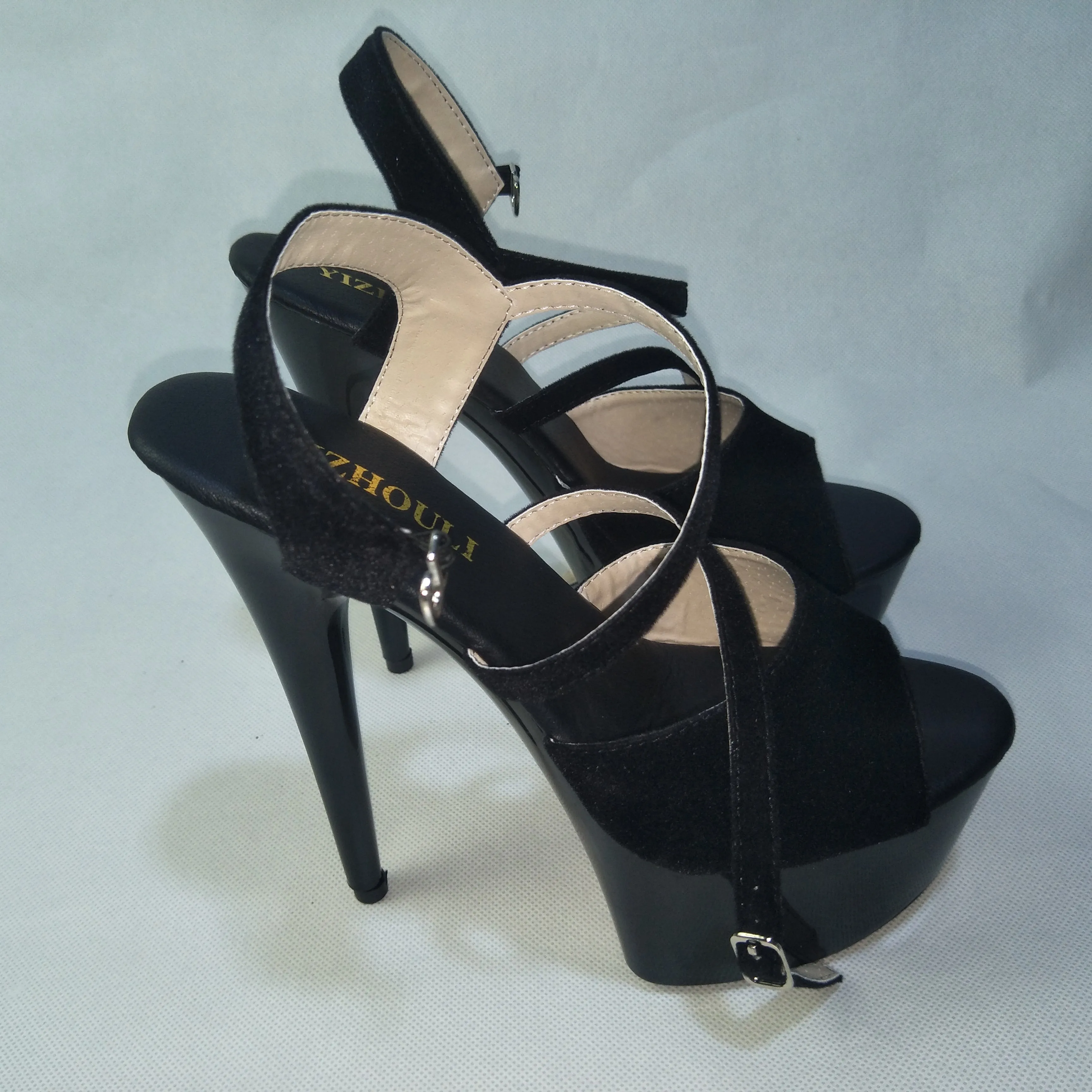 New sexy shoes after cross department with 15 cm over the stiletto heel sandals big yards women's shoes
