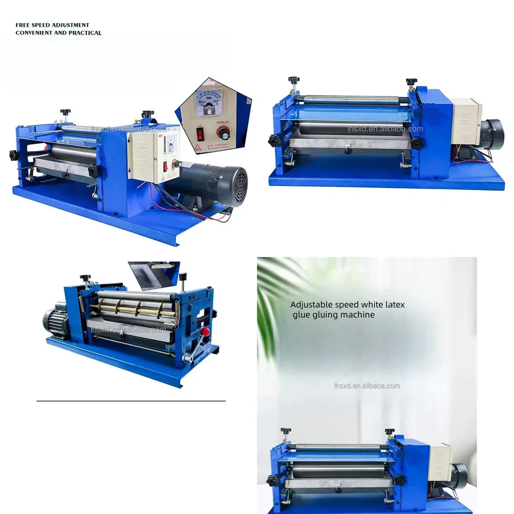 Desktop Water-based White Latex Leather Gluing Machine for Automatic Adhesive Application Small Industrial Gluing Equipment