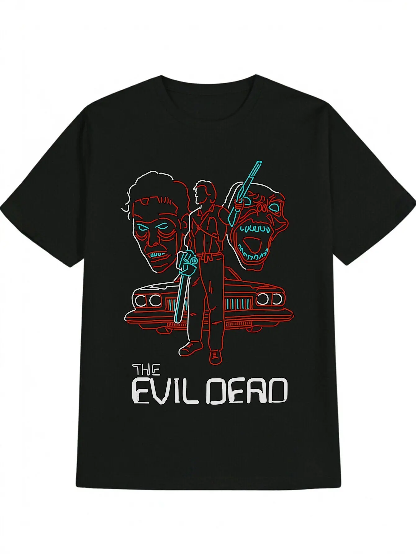 

Men'S Casual Crew Neck T-Shirt Knit Fabric Slight Stretch Regular Fit Summer Graphic Tee Men's T-Shirt Black Casual Cotton Tee