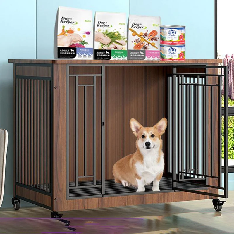 Indoor Accessories Dog House Carrier Villa Fence Home Playpens Dog House Toys Door Casita Para Perro Dog Crate Furniture Fg24