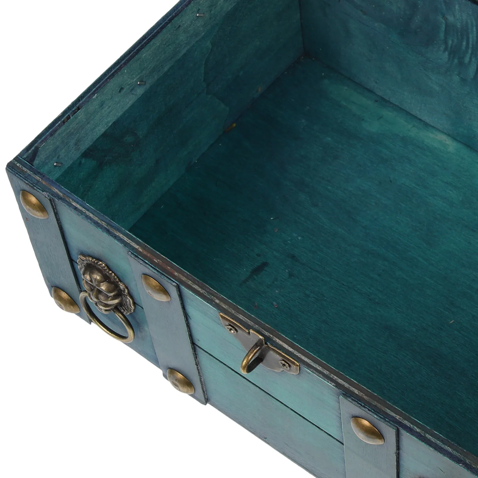 

Wood Jewelry Holder Large Capacity Organizer Case for Rings Pendants Anklets Decorative Treasure Box Retro Wooden Chest