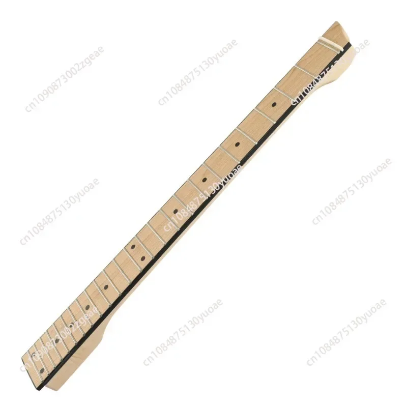 25 frets, matte, headless electric guitar handle, maple fretboard, maple neck, suitable for 6-string travel guitar