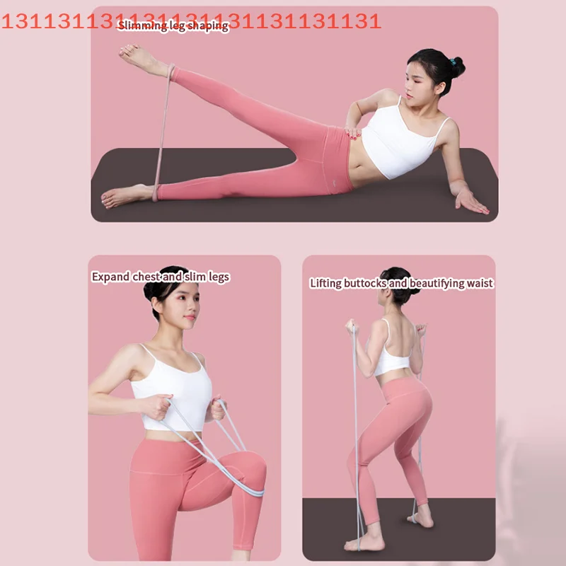 

Elastic Stretch Band Yoga 8-Figure Tensioner Open Back Shoulder Stretching Belt Yoga Tool for Practice And Workout