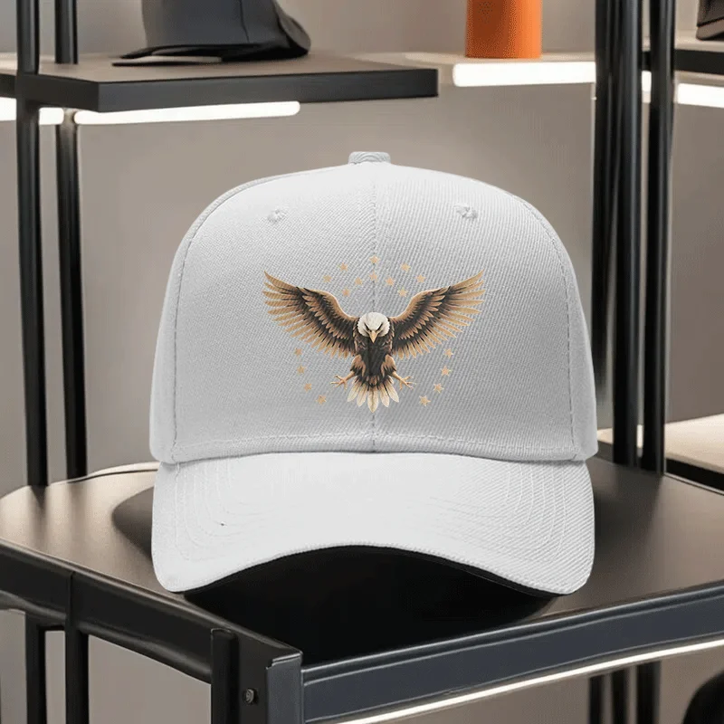 1 Unisex Printed Sandwich  Cap, a Stylish Choice for Teens and Dads, Functional for Outdoor Sports and an Ideal Gift Option. Ava