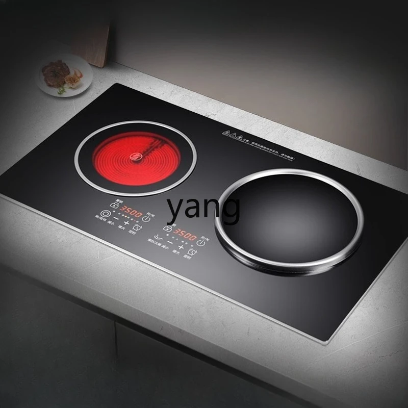 

LMM high power induction cooker double stove embedded electric ceramic cooker double head embedded