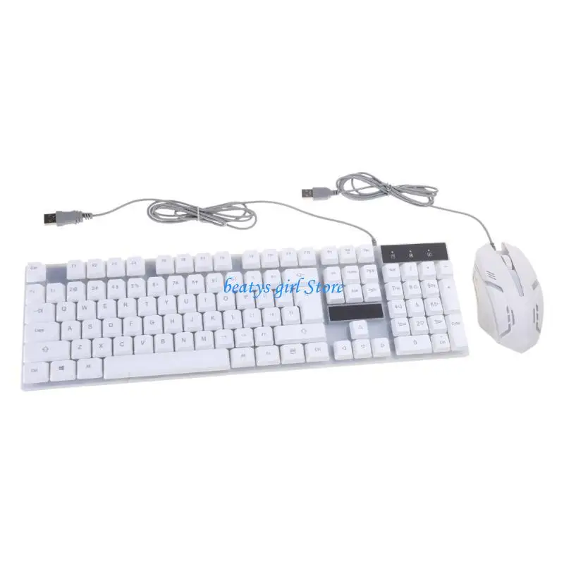C7AB Durable Computer Replacement Parts GTX300 RGB Backlight Gaming Keyboard & Mouse